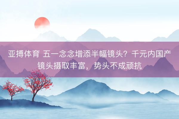 亚搏体育 五一念念增添半幅镜头？千元内国产镜头摄取丰富，势头不成顽抗