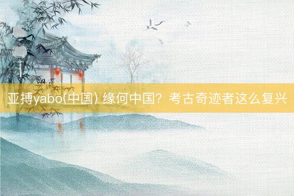 亚搏yabo(中国) 缘何中国？考古奇迹者这么复兴